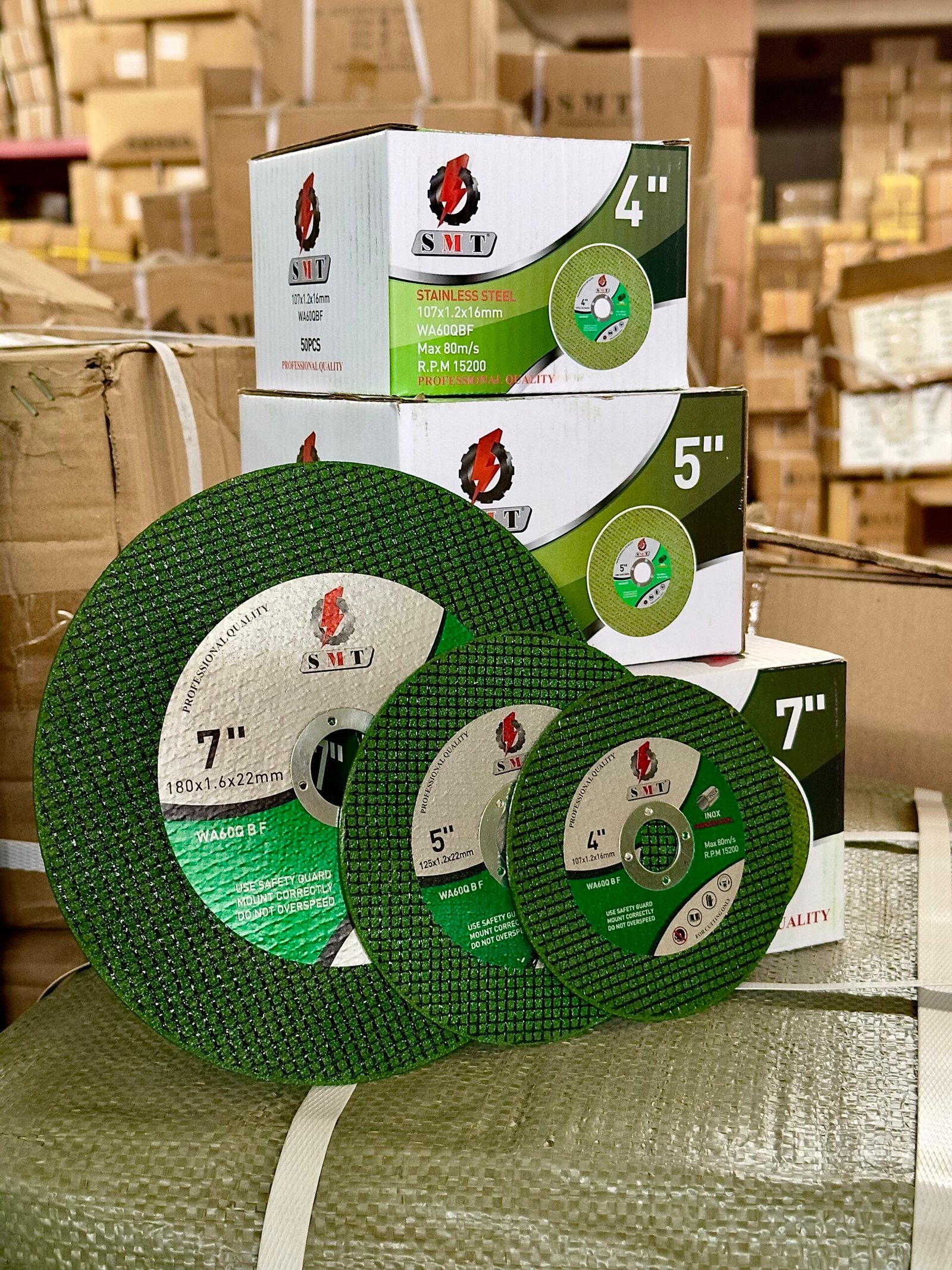 SMT Stainless Steel Cutting Disc – 1mm 4" Green