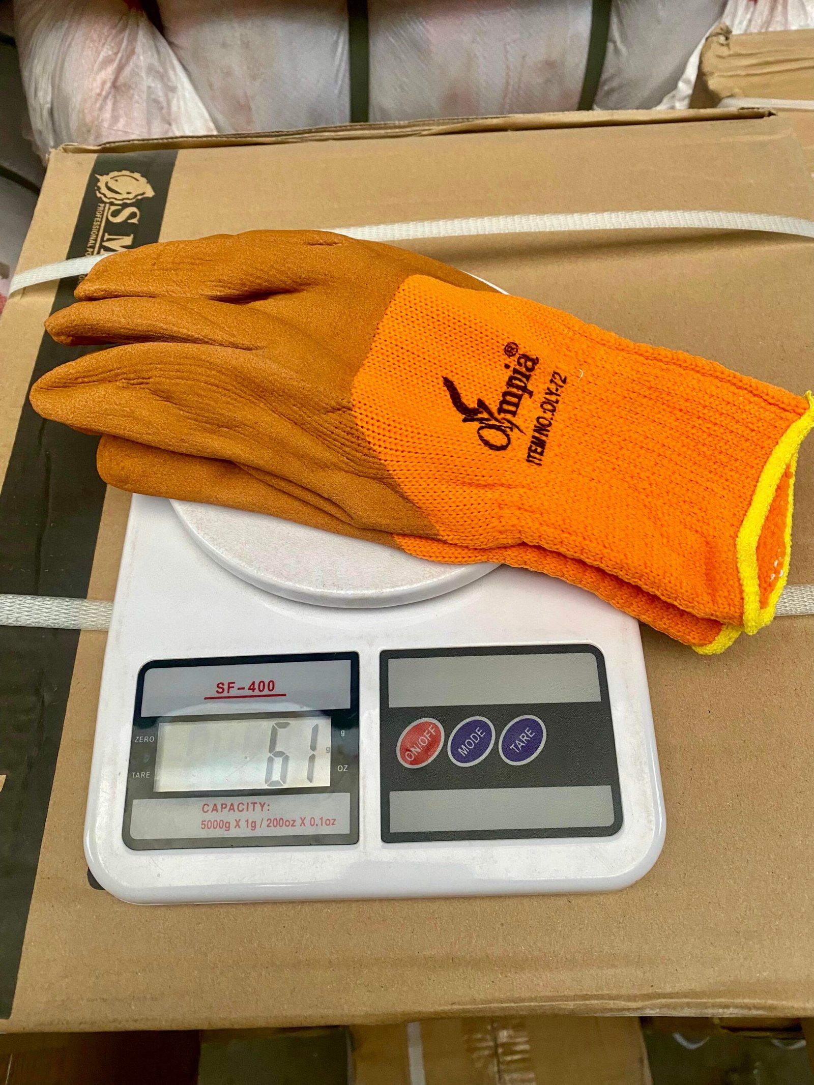Olympia Half plam Orange Gloves