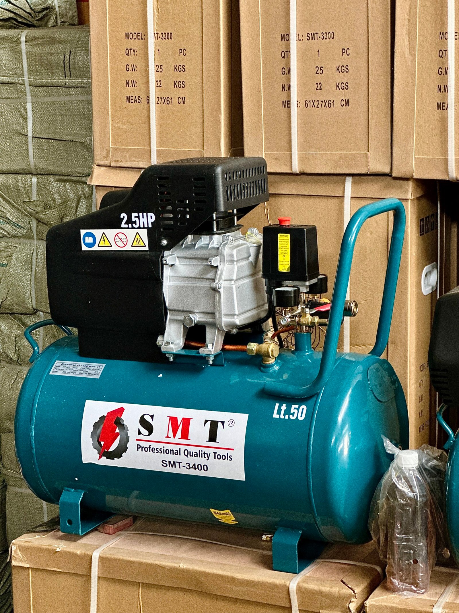 SMT 3400 Idustrial Air Compressor | 50L Oil Lubricated