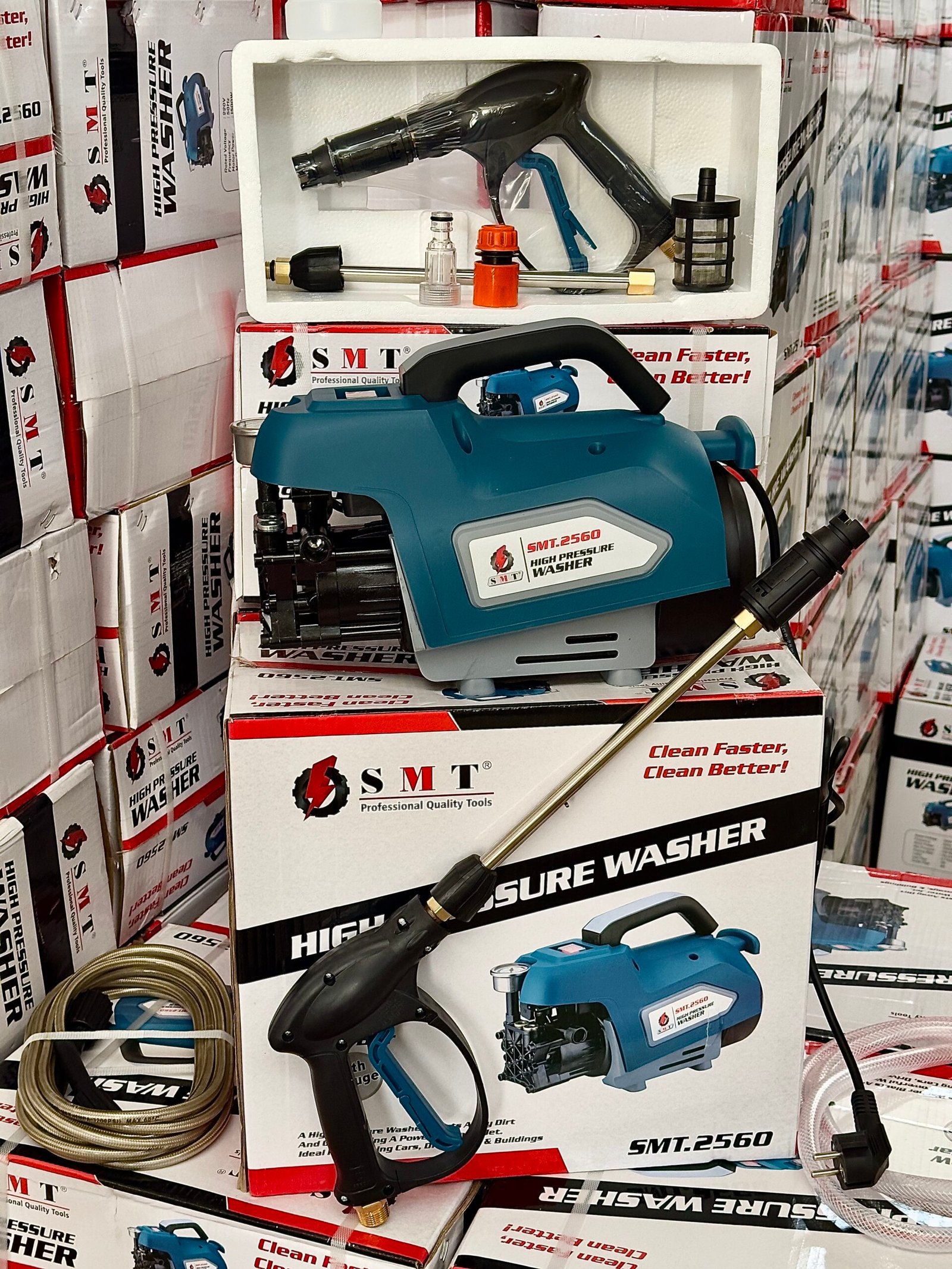 SMT 2560 Portable High Pressure Washer Machine 100Bars