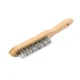 SMT Steel Wire Brush with Wooden Handle