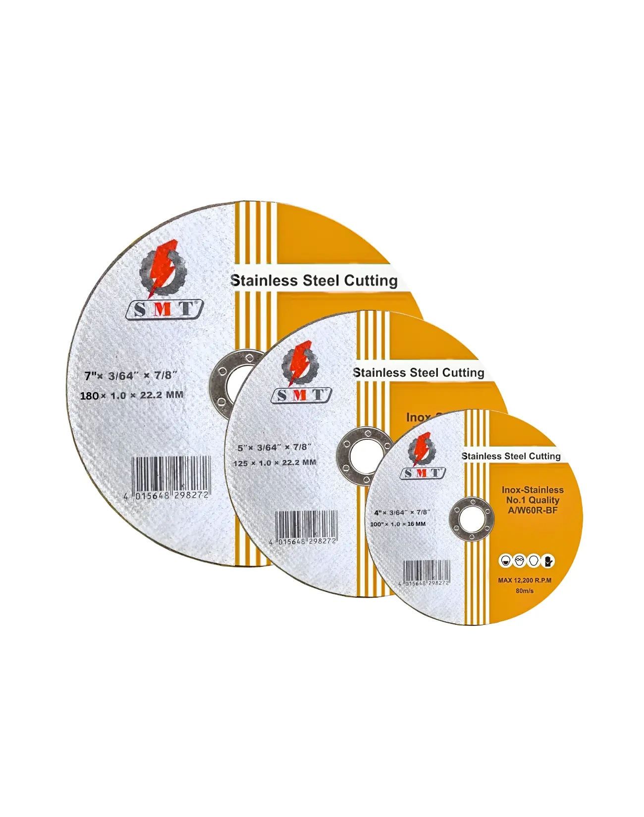 SMT Stainless Steel Cutting Disc 1m Yellow