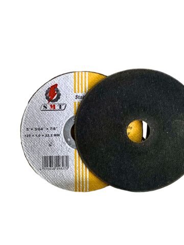 SMT Stainless Steel Cutting Disc 5" Inch 125m x 1m Yellow