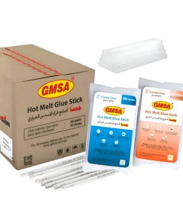 GMSA Hot Melt Glue Sticks Crystal for Crafts & Repairs