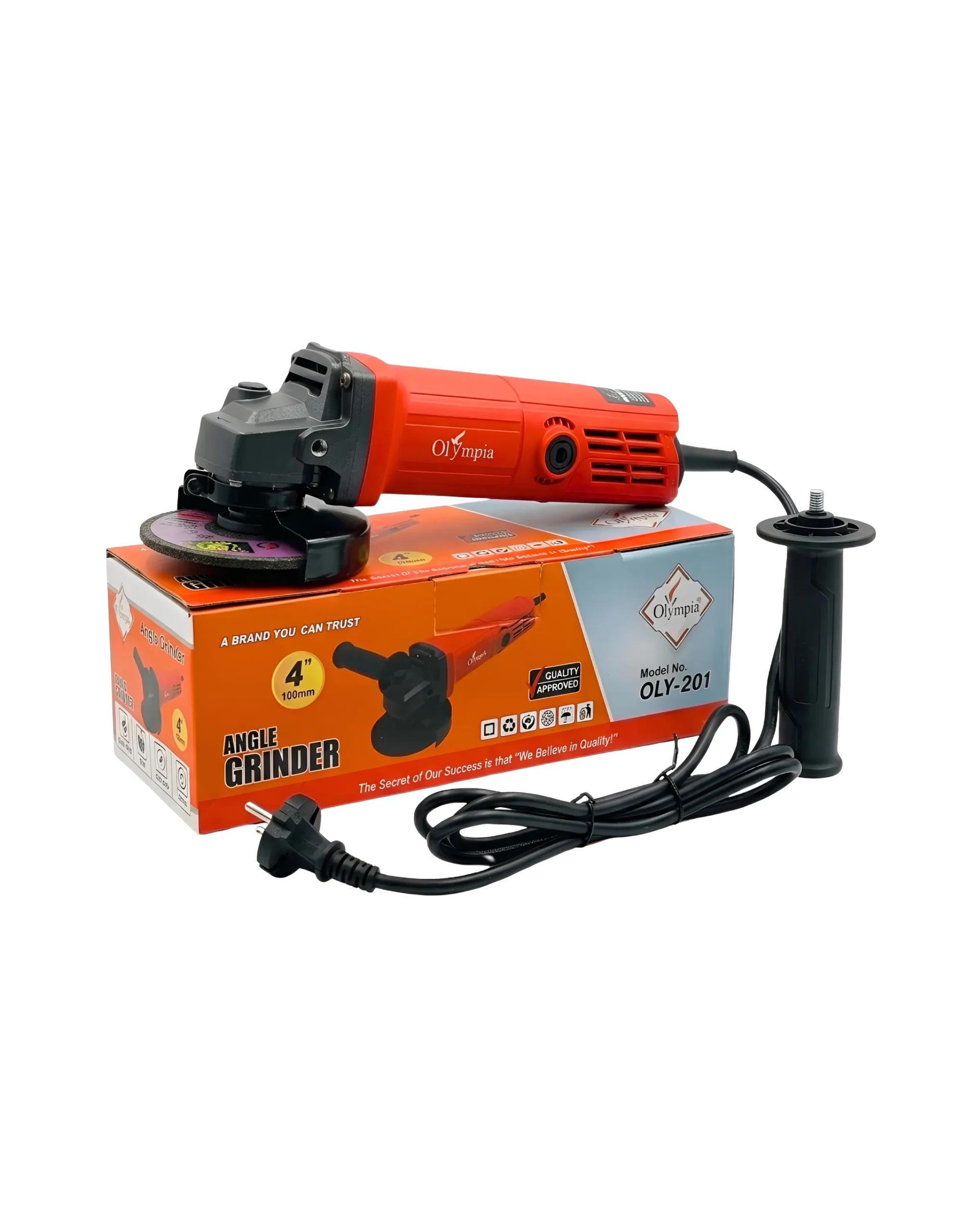 Olympia Oly-201 Angle Grinder 700W 4″ Inch 100MM