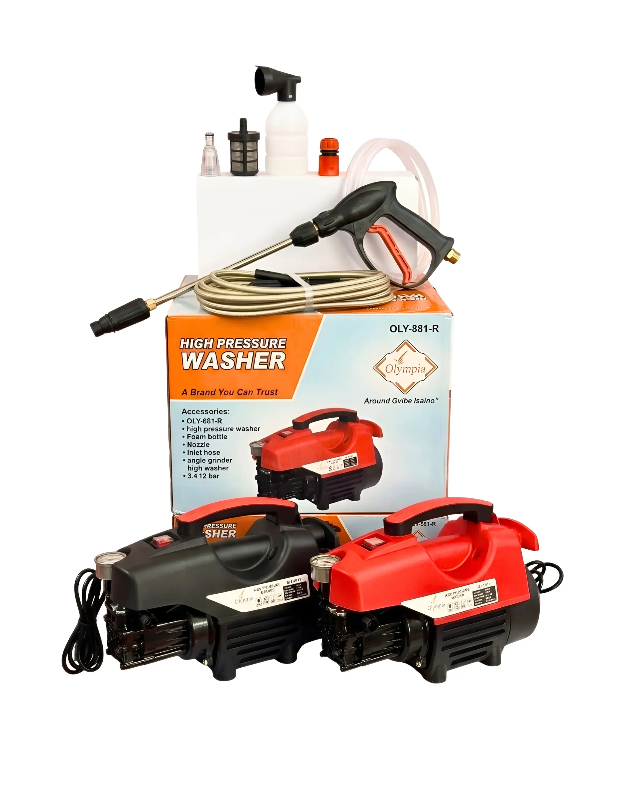 Olympia Oly-881 High Pressure Washer 1200W | 70 Bars