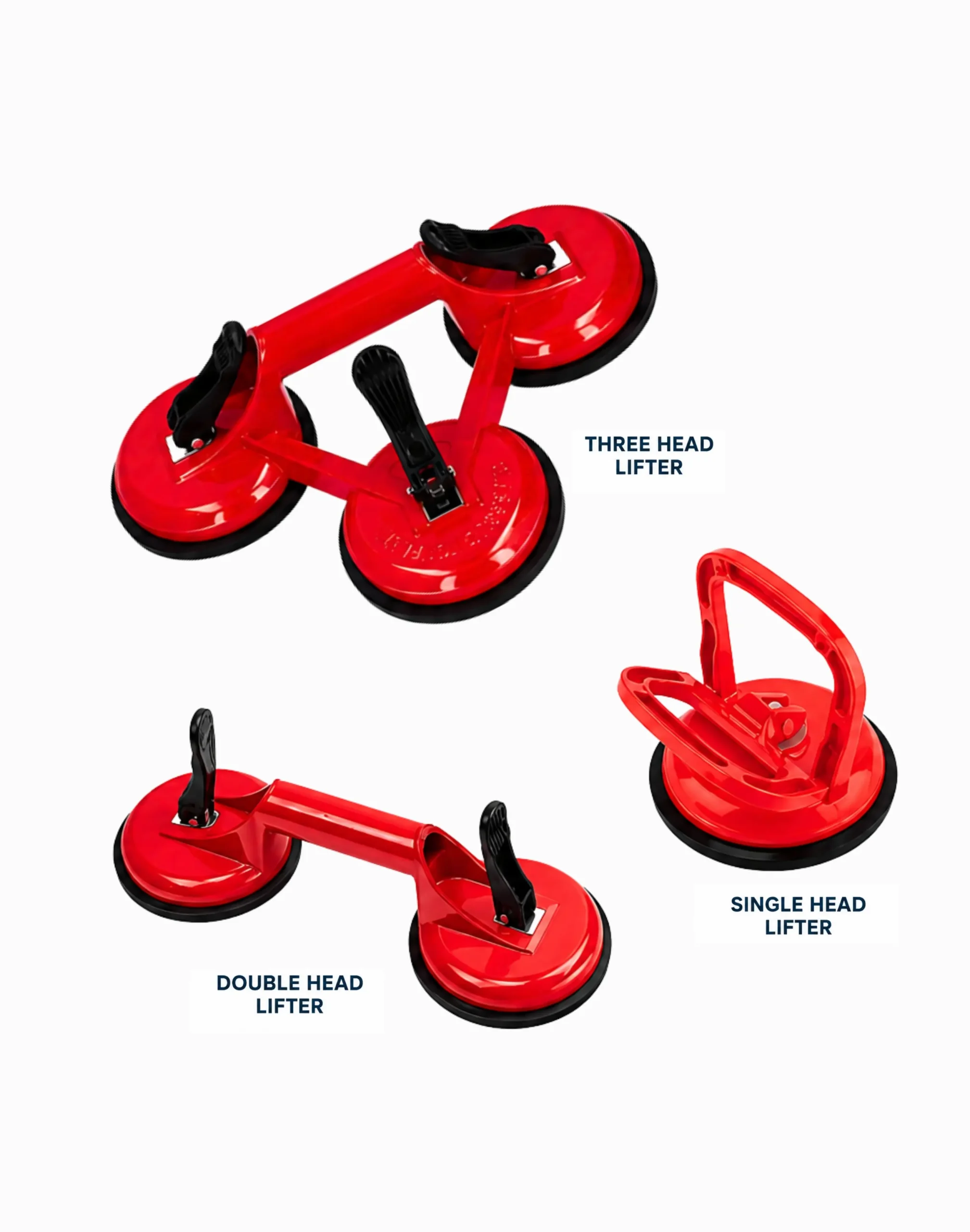 Tile Glass Suction Lifters Aluminum Vacuum Cups in 3 Types